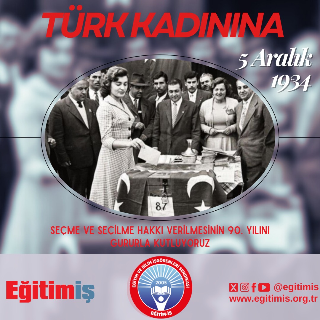 Türk Kadınına Seçme ve Seçilme Hakkı