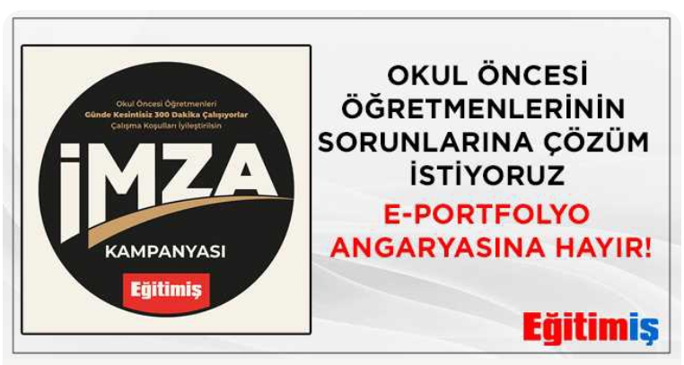 Okul öncesi öğretmenlerinin sorunlarına çözüm istiyoruz 