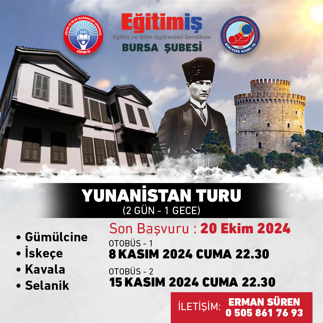ATATÜRKÜN ANISINA SELANİK GEZİSİ