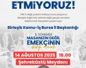 Sefalet Zammınızı Kabul Etmiyoruz